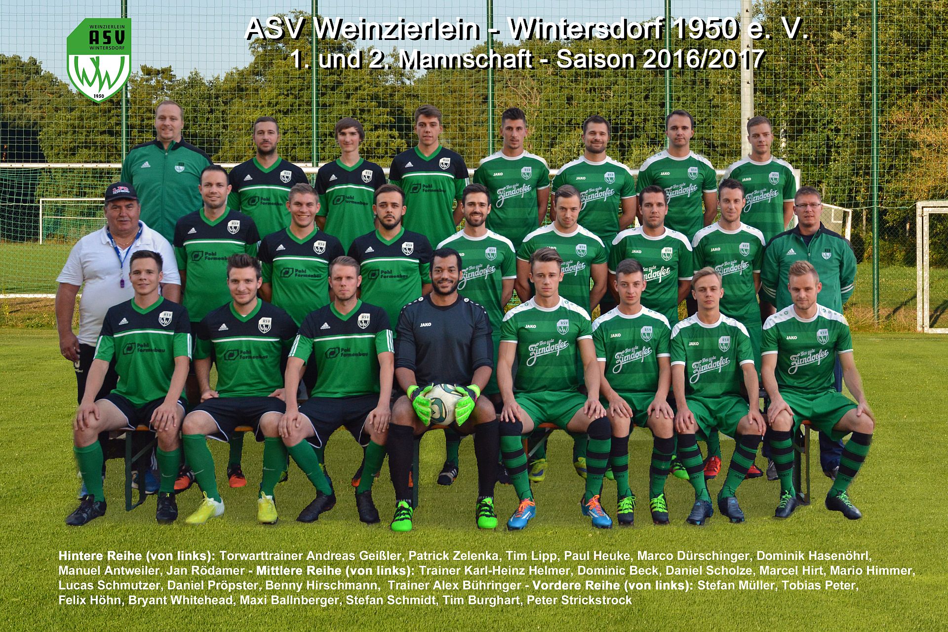 Mannschaftsbild 2016/2017