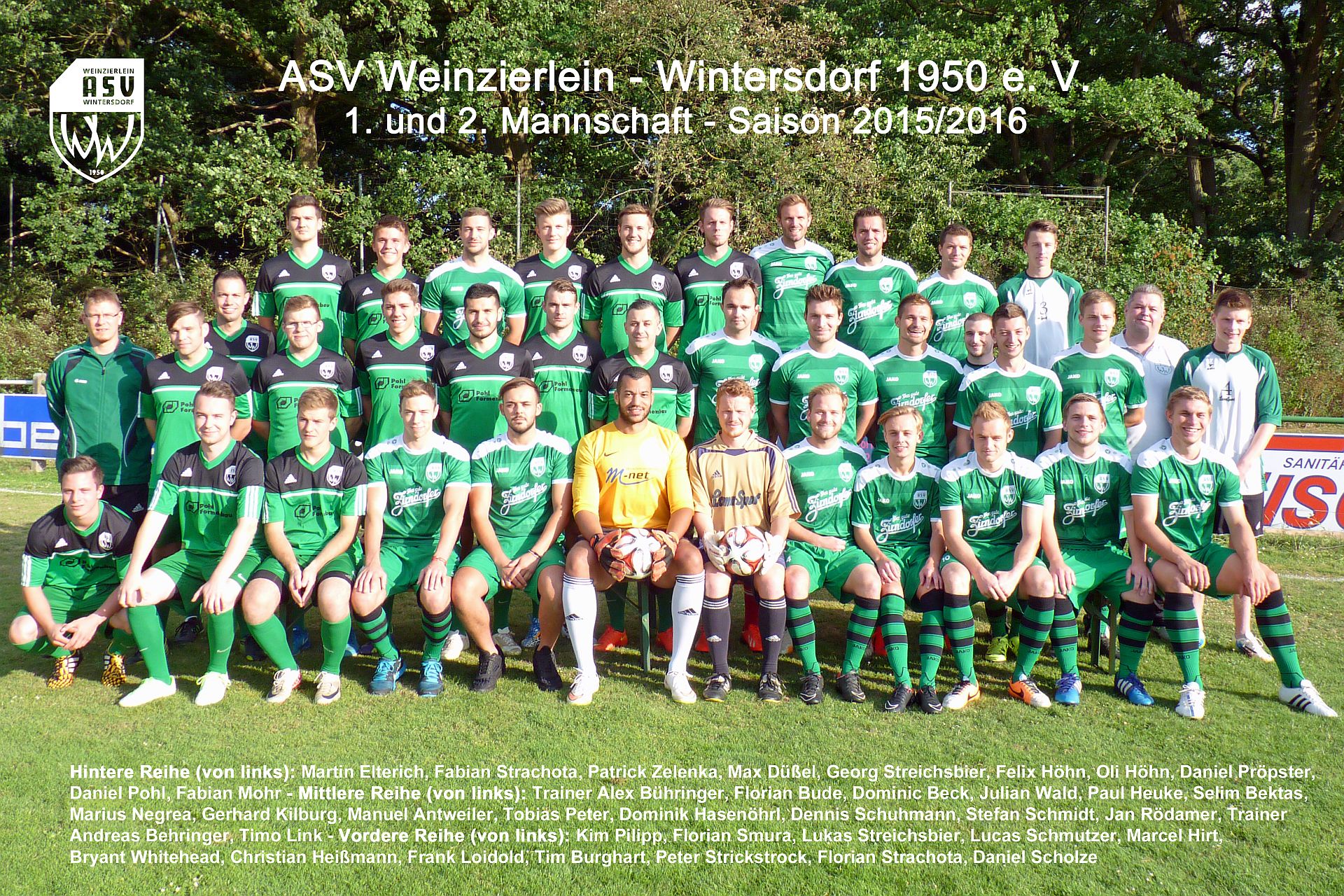 Mannschaftsbild 2015